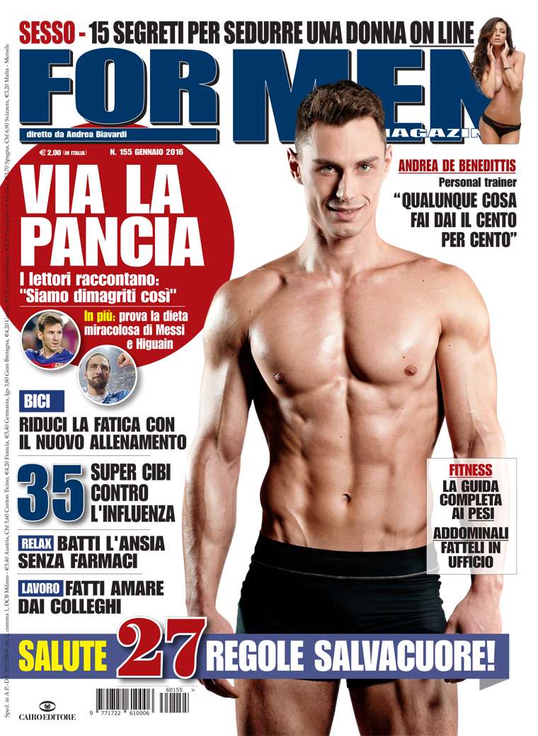 Men’s Health VS For Men Journal: vota la copertina gennaio 2016