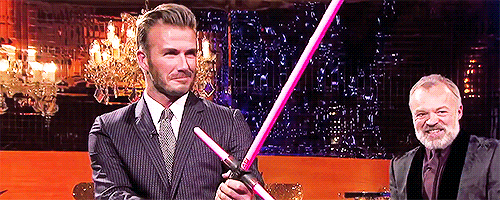 David Beckham e la spada laser per i GIF PARTY del JP di oggi!