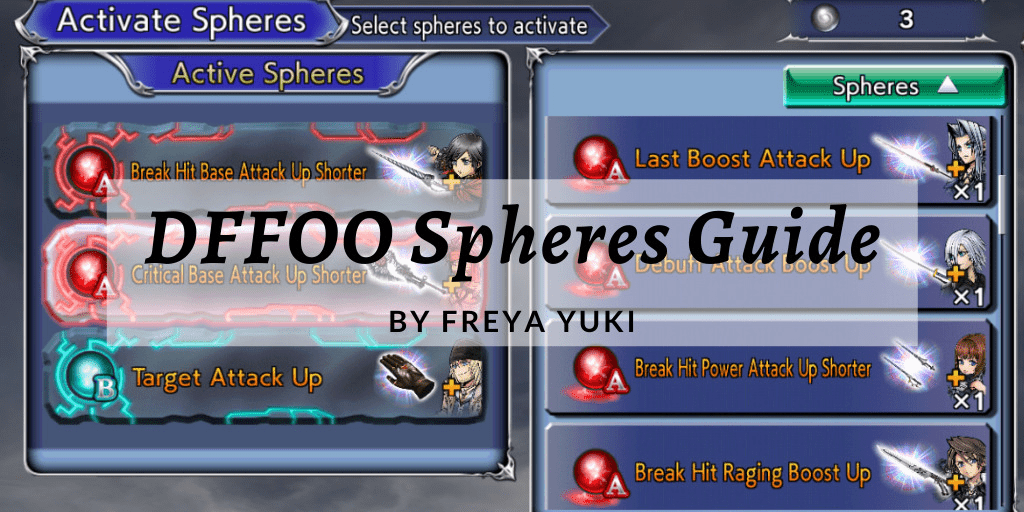 Dissidia Final Fantasy: Opera Omnia Cloud Strife Spheres Guide and Plans