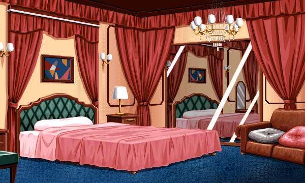 Vintage rich married Bedroom (Anime Background)