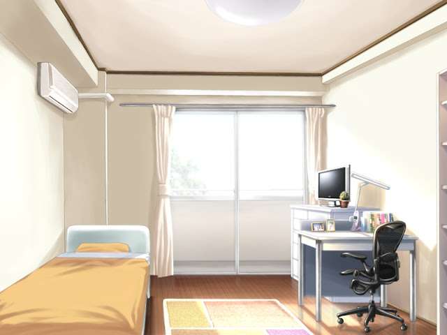 Unlucky straightforward Bedroom (Anime Background)