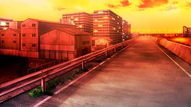 River Road at Sunset (Anime Panorama)