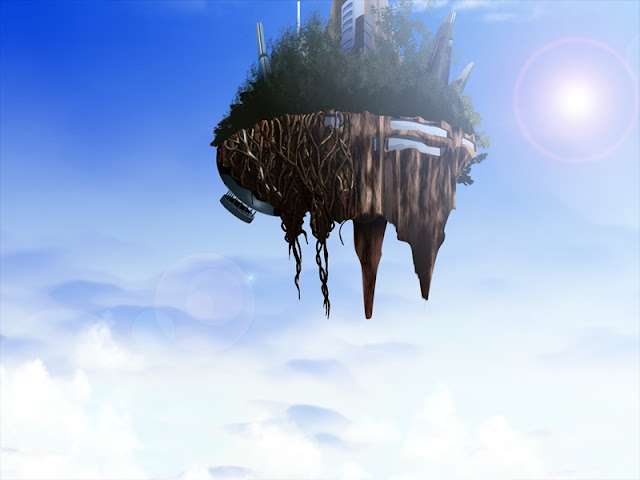 Floating Metropolis (Anime Landscape)