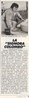 “La Signora Colombo”, “Il Giornalino” n° 15 del 12 aprile 1981 – Ovvero il telefilm di “Mrs. Columbo” mai arrivato (per fortuna) in Italia