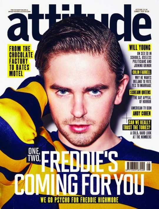 Freddie Highmore in copertina per Angle property 2015