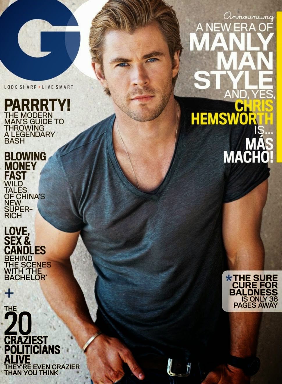 Chris Hemsworth: per GQ è il più maschio!