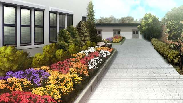 Dwelling Entrance Backyard (Anime Panorama)