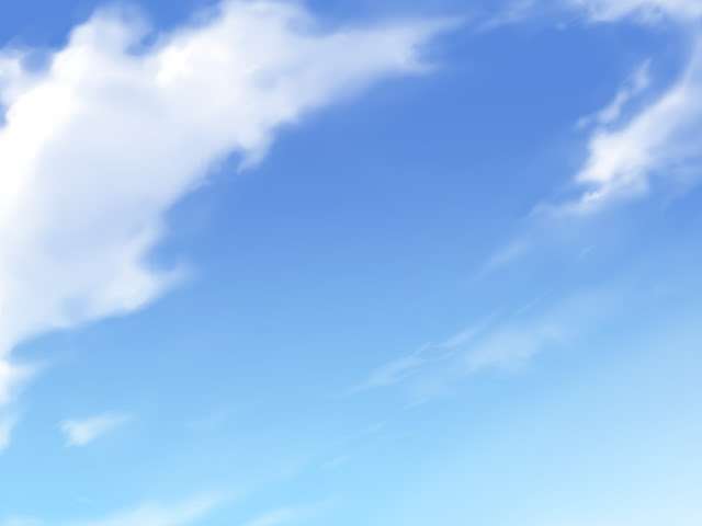 Blue Sky with some Clouds (Anime Landscape)