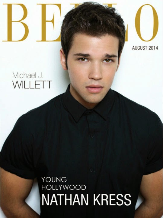 Nathan Kress sulla copertina di Bello