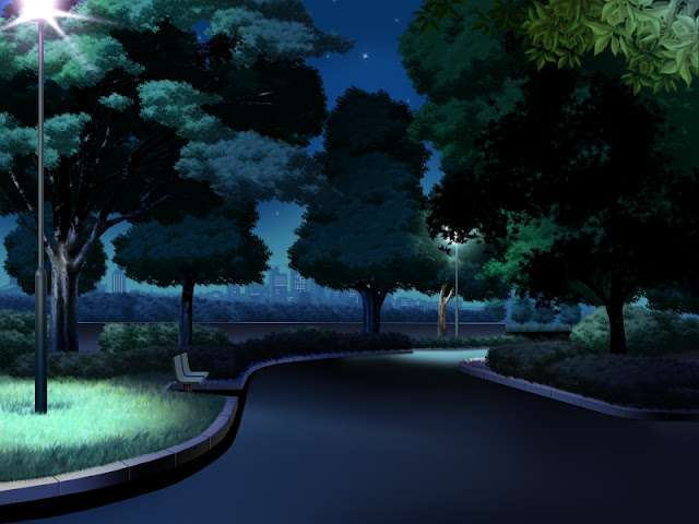 Park at Night time (Anime Landscape)
