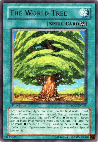 The World Tree Yu-Gi-Oh! Card Game Trivialities