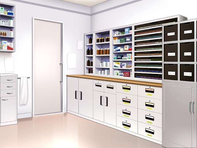 Health facility Pharmacy/Drug Room (Anime Background)