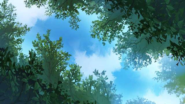 Sky Gaze Via Timber (Anime Background)