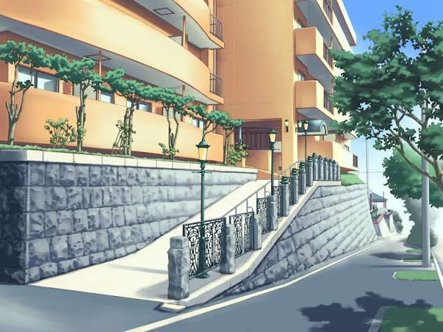 Nice Building Entrance (Anime Background)