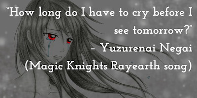 Yuzurenai Negai Magic Knight Rayearth Tune Quote Diagnosis