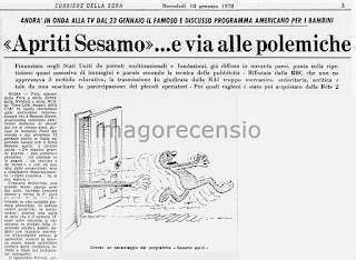 “Apriti Sesamo… e by the utilize of alle polemiche”, di Lietta Tornabuoni – “Corriere della sera ” 18 gennaio 1978