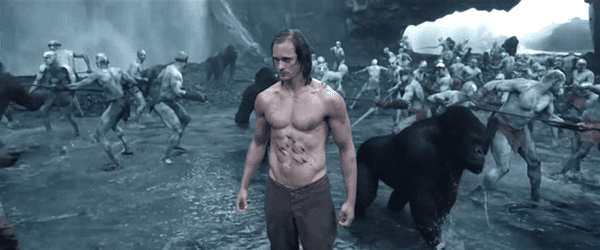 Gli addominali perfetti di Alexander Skarsgard nel trailer di The Account of Tarzan