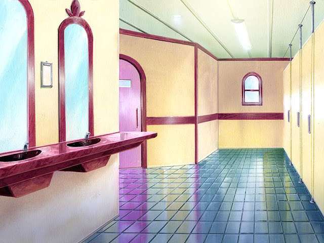 Females’s Public Lavatory (Anime Background)