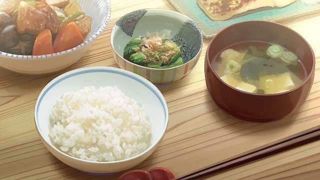 Healthy Jap Meal (Anime Background)
