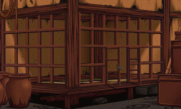 Wooden Cell (Anime Background)