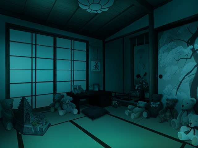 Creepy Teddy Bears Room (Anime Background)