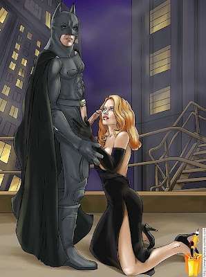 Bat Man in Comic strip sex