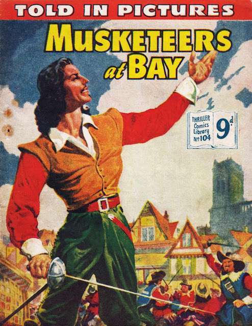 Thriller Comics Library.- #104 Musketeers at Bay  #105 Captain Kidd of the Spanish Most primary  #106 Robin Hood. The Forest Lord   (IPC 1955 Series)