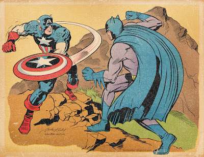 Captain The USA vs Batman, by Jack Kirby