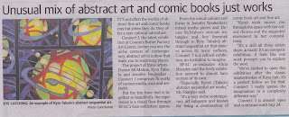 Newspaper report about my most up-to-date neighborhood exhibition – Connect 3.