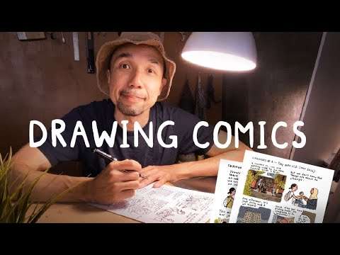 COMICS PROCESS- How I plot comics from tough sketches to inking to colou…