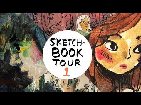 Sketchbook Tour 1 – mixed media & comics