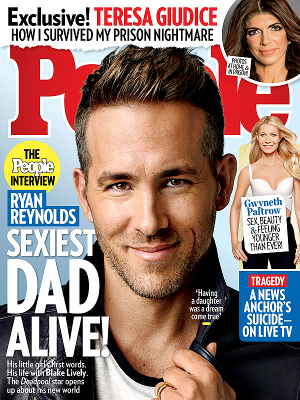 Ryan Reynolds in copertina a PEOPLE magazine